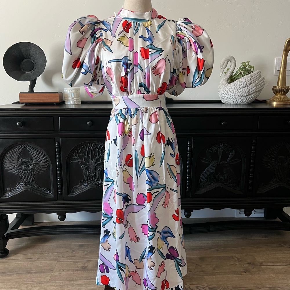 Rotate Birger Christensen Floral Dress 8